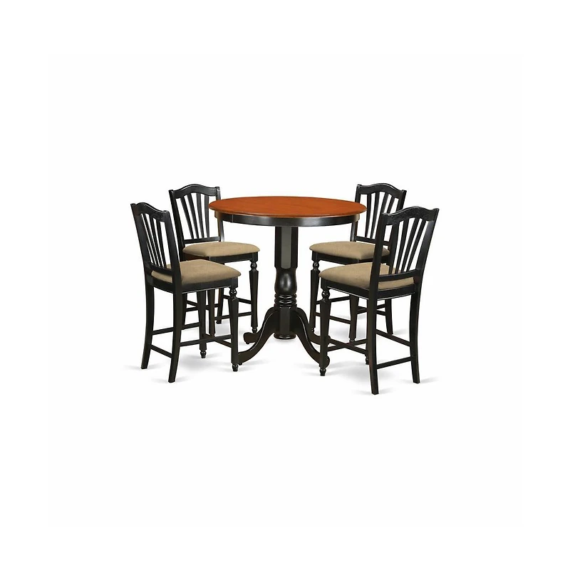 East West Furniture 5 Pc Dining counter height set
