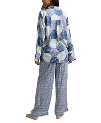 Lily and Lionel London Women's Evie Long Sleeve Print Pajama Set