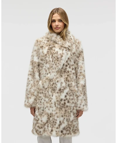 Nvlt Women's Lynx Faux Fur Coat