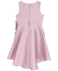 Rare Editions Big Girl Mikado Social Dress with Cascading Bow