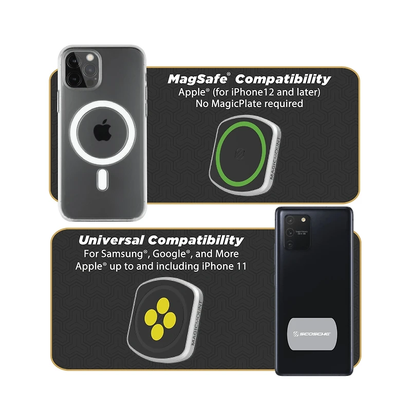 Scosche MagicMount Pro 2 Vent / Dash Mount-Black