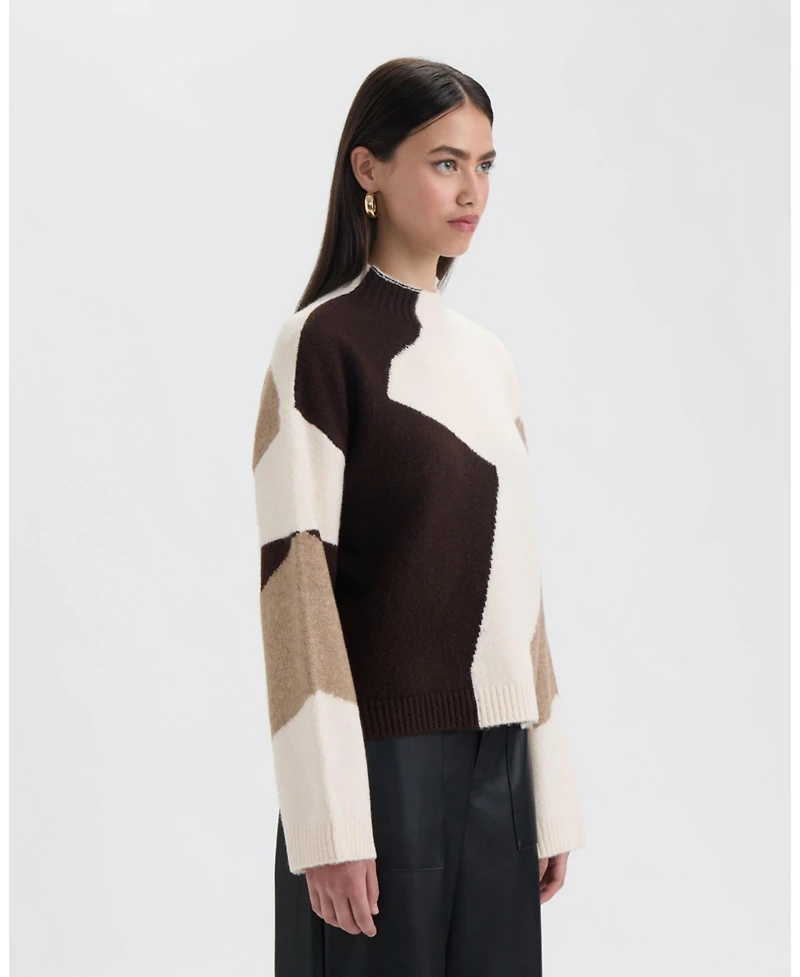 Nvlt Women's Mock Neck Sweater