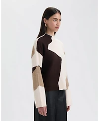 Nvlt Women's Mock Neck Sweater