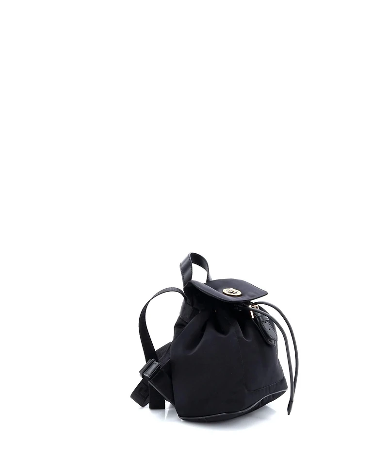 Pre-Owned Versace Small Medusa Drawstring Backpack Nylon