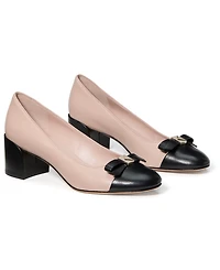 kate spade new york Women's Deco Bow Smooth Leather Ballet Pumps