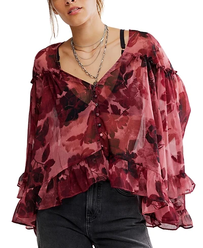 Free People Women's Day Dreaming V-Neck Blouse