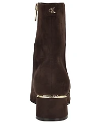 Calvin Klein Women's Parry Block Heel Ankle Booties