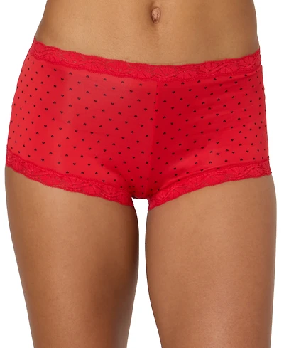 Maidenform Lace Trim Microfiber Boyshort Underwear 40760