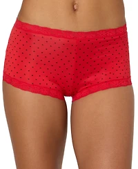 Maidenform Lace Trim Microfiber Boyshort Underwear 40760