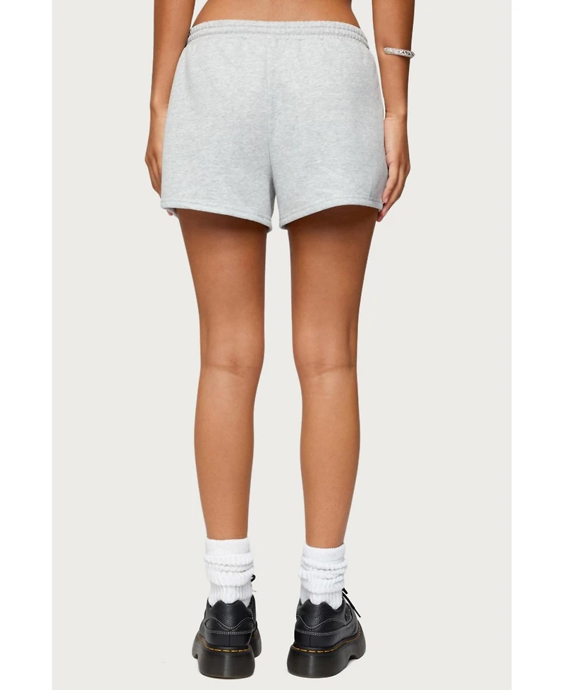 Edikted Womens Off Duty Sweat Shorts