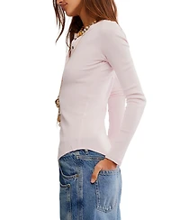 Free People Women's Long-Sleeve Henley Top