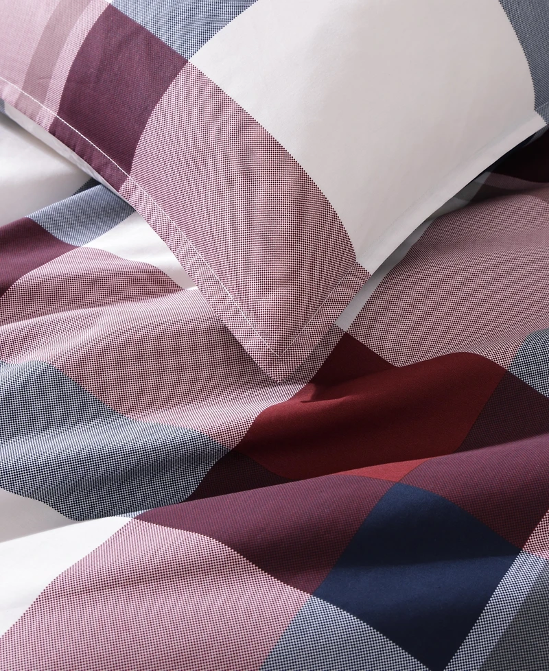 Tommy Hilfiger Prospect Park Plaid Cotton -Pc. Comforter Set