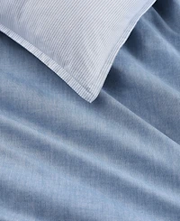 Tommy Hilfiger Classic Texture Cotton 3-Pc. Duvet Cover Set