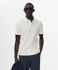Mango Men's Slim-Fit Cotton-Pique Polo Shirt
