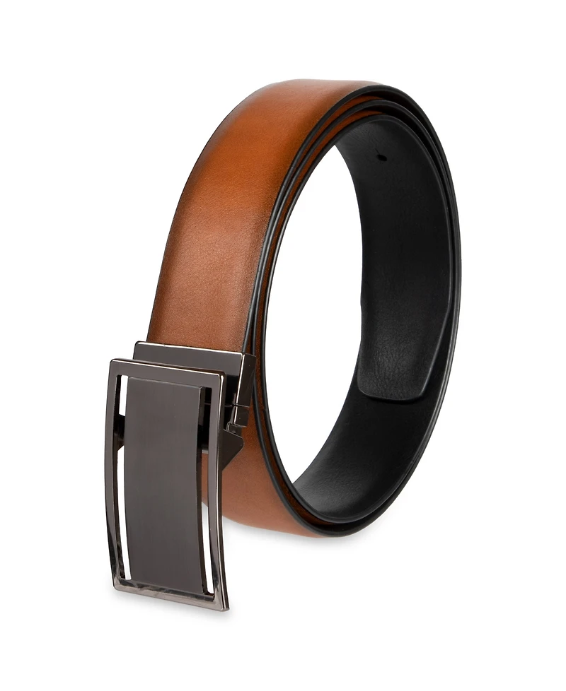 Alfani Men's 2-In-1 Reversible Plaque Buckle Belt, Macy's Exclusive