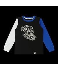 Mixed Up Clothing Kids Recuerda Tee - Colorblock Long Sleeve Graphic T-Shirt