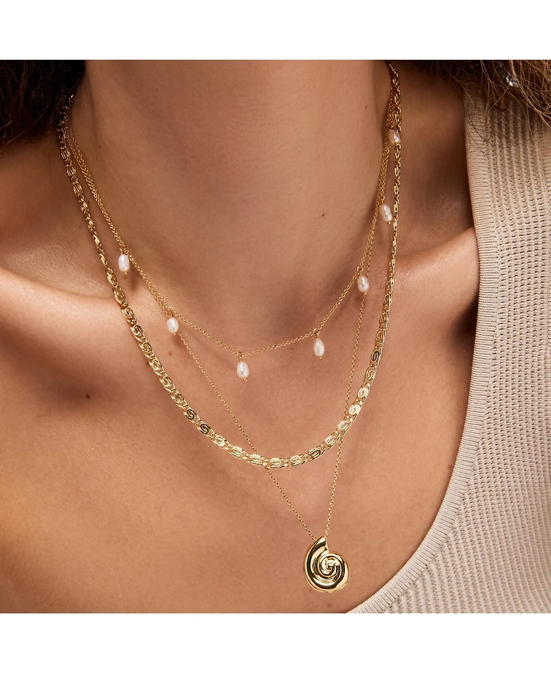 Ana Luisa Shell Necklace - Navy Necklace