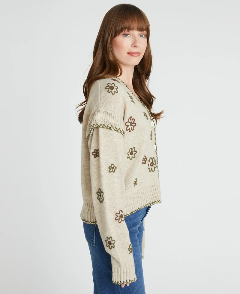 Driftwood Women's Long Sleeve Floral Cardigan