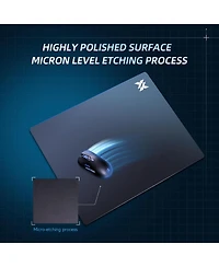 Ipason Xx-Large Tempered Glass Gaming Mouse Pad - Ultra-Smooth Surface for Precision Control, Anti-Slip Base, Scratch Resistant (19.6x15.7")