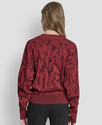 Dkny Women's Textured Long Sleeves Sweater