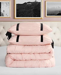 Juicy Couture Amelie Velvet Bows Ruched 3-Pc. Comforter Set