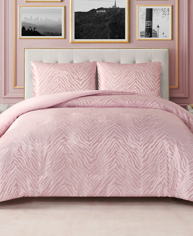 Juicy Couture Sparkle Zebra Jacquard 2-Pc. Comforter Set, Twin/Twin Xl