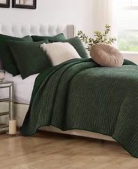 Greenland Home Fashions Velvet Crush Textured 2-Pc. Quilt Set, Twin