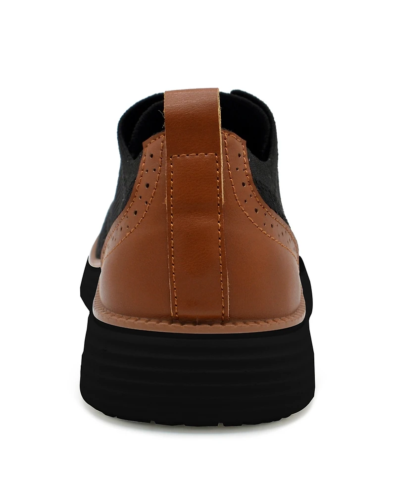 Akademiks Men's Olney Wingtip Knit Oxford Shoes