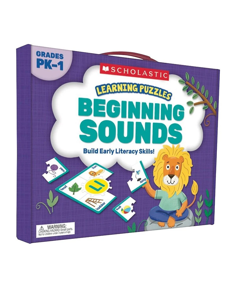 Scholastic Beginning To Read Puzzle Set with Vowels, Rhyming, and Sounds - Set of 3