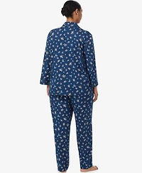 Lauren Ralph Plus 2-Piece Pajama Top and Pant Set