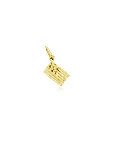 The Lovery Mini Gold Usa Flag Charm 14K Gold