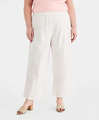 Style & Co Plus Size Patchwork Pull-On Pants