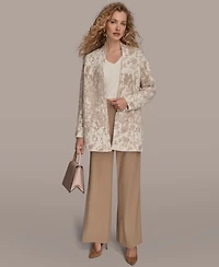 Donna Karan New York Women's Oversized Long Sleeve Cardigan