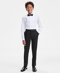 B By Brooks Brothers Big Boys Solid Tuxedo Straight-Leg Pants