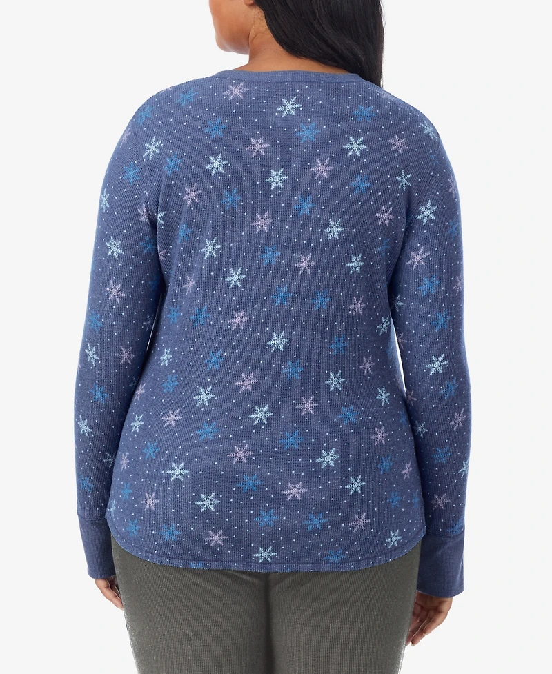 Cuddl Duds Plus Cozy Stretch Thermal Crew Neck Top
