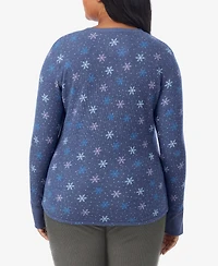 Cuddl Duds Plus Cozy Stretch Thermal Crew Neck Top