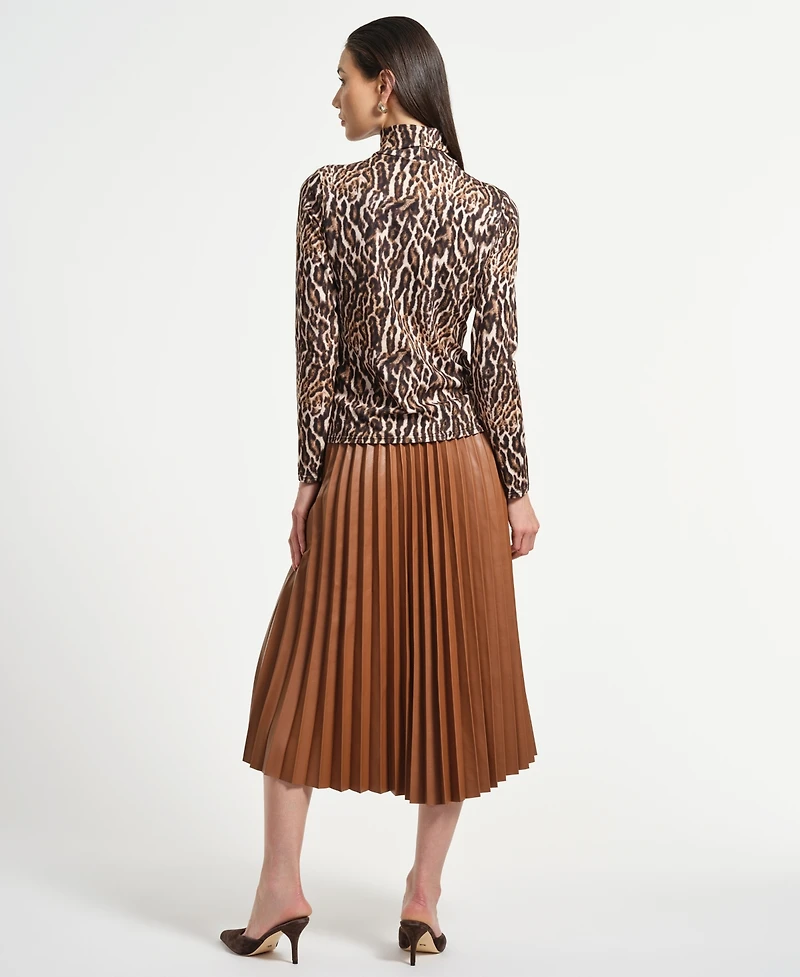 Isaac Mizrahi Women's Long Sleeve Layering Turtle Neck Top