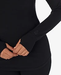Cuddl Duds Petite Scoop Neck Long Sleeve Top