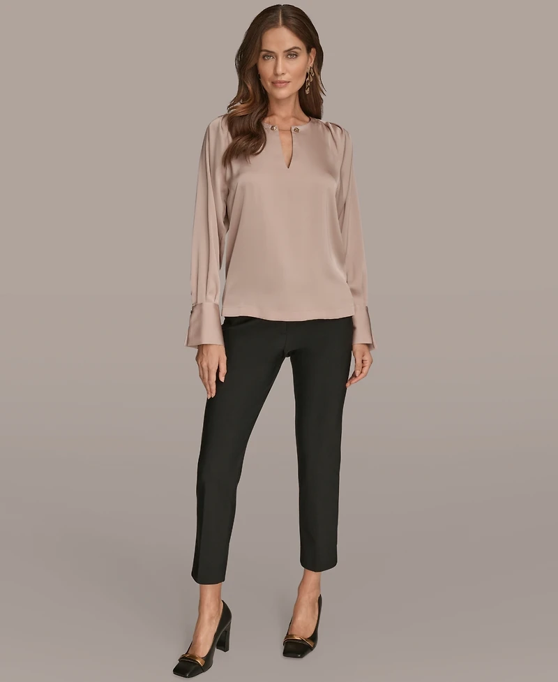 Donna Karan New York Women's Round Neck Top