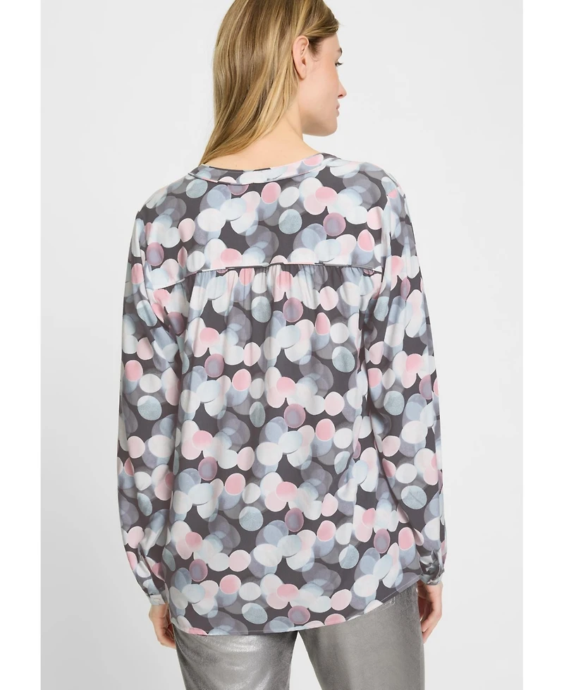 Olsen Women's Digital Dot Tunic Blouse