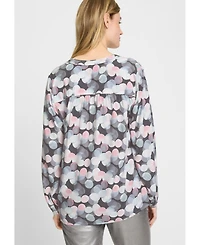 Olsen Women's Digital Dot Tunic Blouse