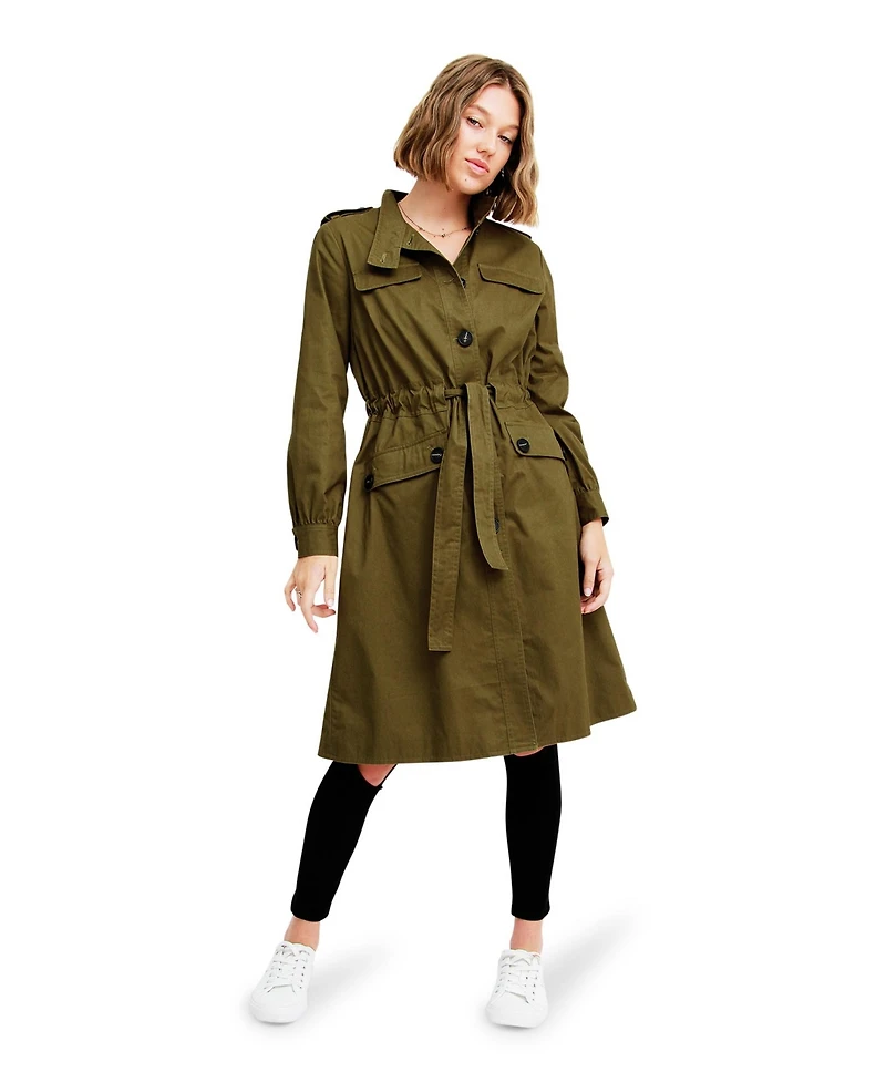 Belle & Bloom Carlisle Button Front Trench Coat