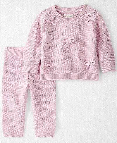 Little Planet by Carter's Baby Girls 2-Piece Bows Sweater and Pants Set