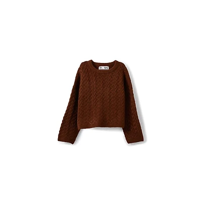 Cotton On Girls Little/Big Cosi Knit Pullover