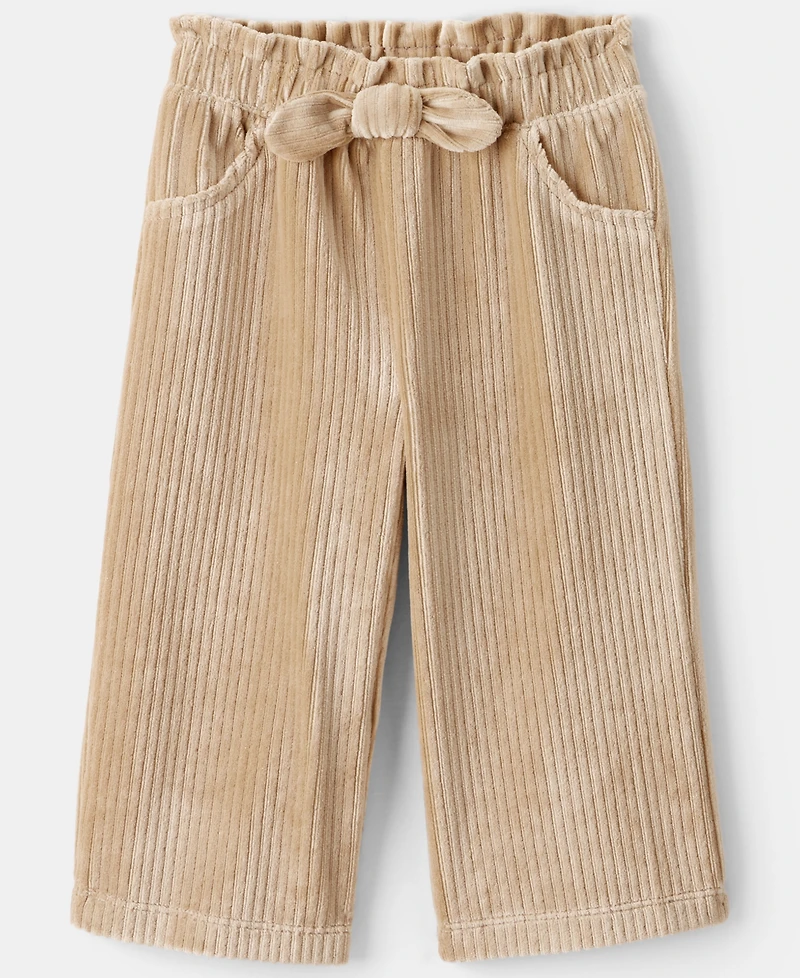 Carter's Baby Girls 2-Piece Bow Top and Corduroy Pants Set