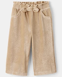 Carter's Baby Girls 2-Piece Bow Top and Corduroy Pants Set