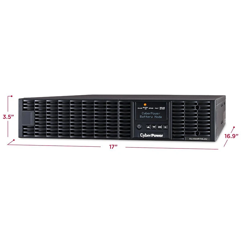 CyberPower OL1000RTXL2UN 1000VA/900W Smart App Online Rack/Tower Ups, 8x Nema 5-15R