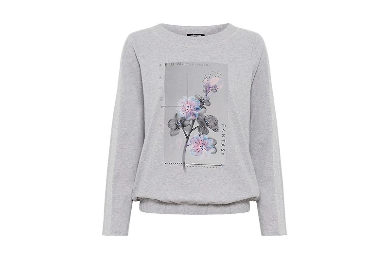 Olsen Women's Embellished Placement Print T-Shirt