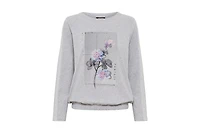 Olsen Women's Embellished Placement Print T-Shirt