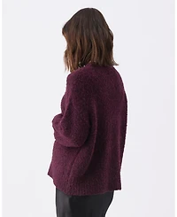 Ripe Maternity Theo Cosy Knit Sweater Burgundy - Stylish and Comfortable Knitwear